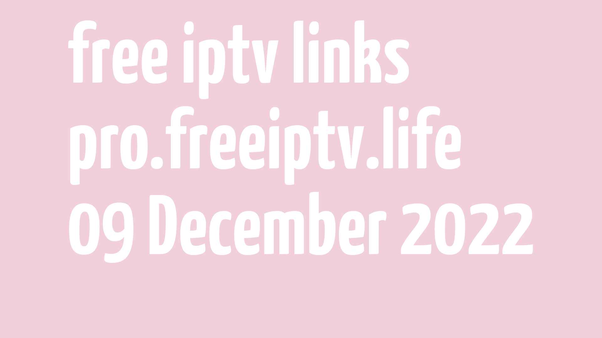 free iptv links 081222